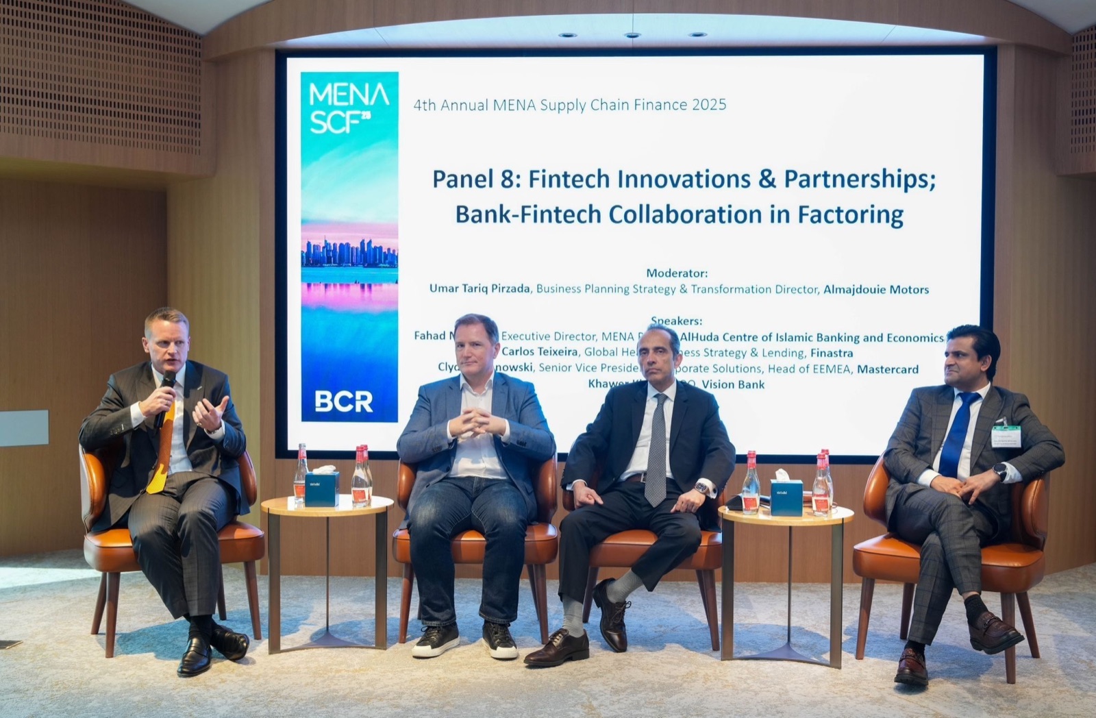 Clyde Rosanowski contributing to a panel at the MENA Supply Chain Finance conference