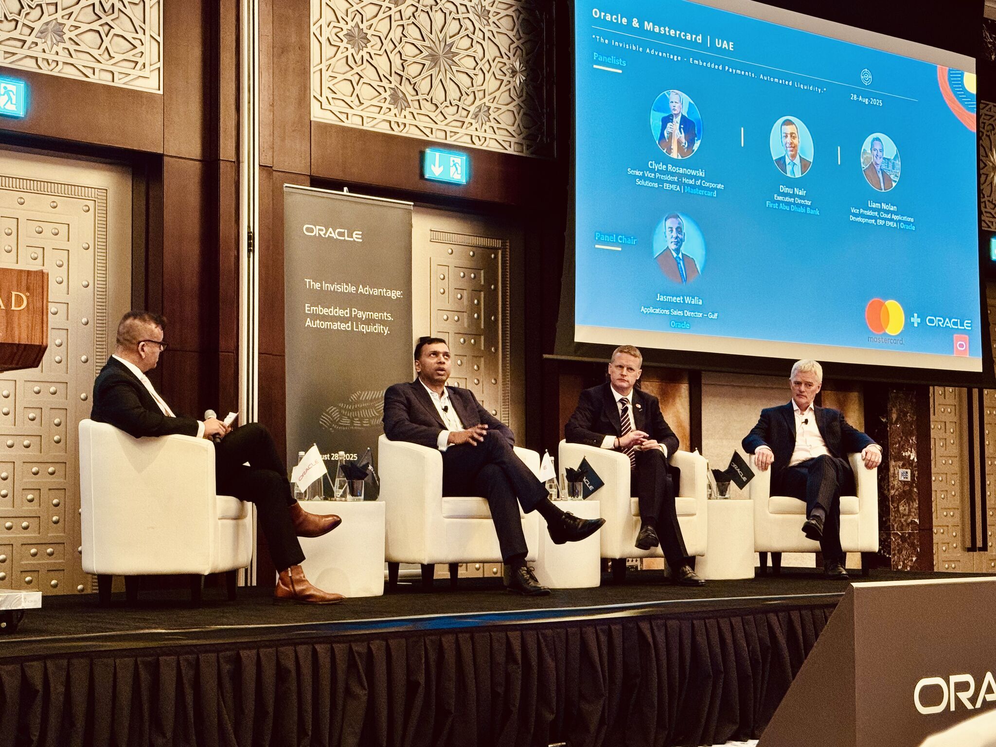 Clyde Rosanowski on a panel about embedded payments and automated liquidity